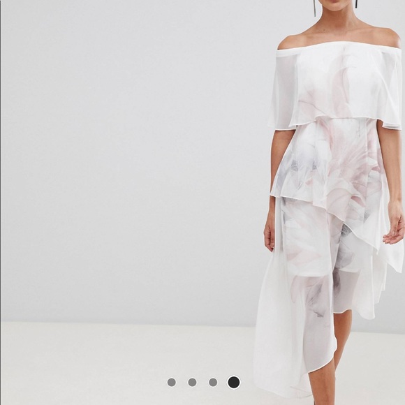 Coast Tara Off the Shoulder Tiered Dress - Picture 4 of 7